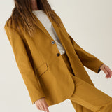 The Oversized Blazer in Mustard