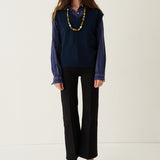 The Weekend Shirt in Royal Stripe