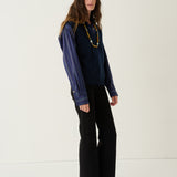 The Weekend Shirt in Royal Stripe