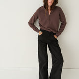 The Quarter Zip in Brown