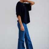 The Cashmere Tee in Navy