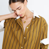 The Crosby Shirt in Goldenrod Stripe