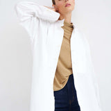 The Cowl Tee in Gold Lame