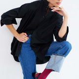 The Tuck Shirt in Black