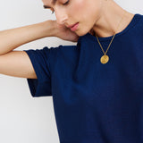 The Chameleon Tee in Blue Lame