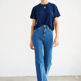 The Chameleon Tee in Blue Lame