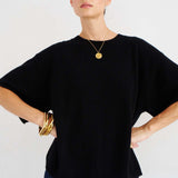 The Cashmere Tee in Black