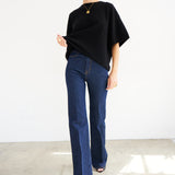 The Crease Jean in Raw Rinse