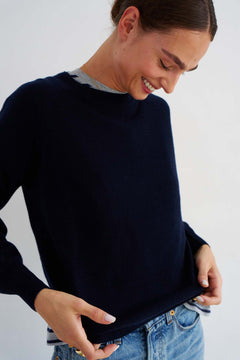 The Cashmere Crew in Navy