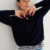 The Cashmere Crew in Navy