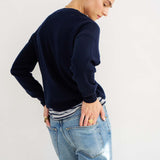 The Cashmere Crew in Navy