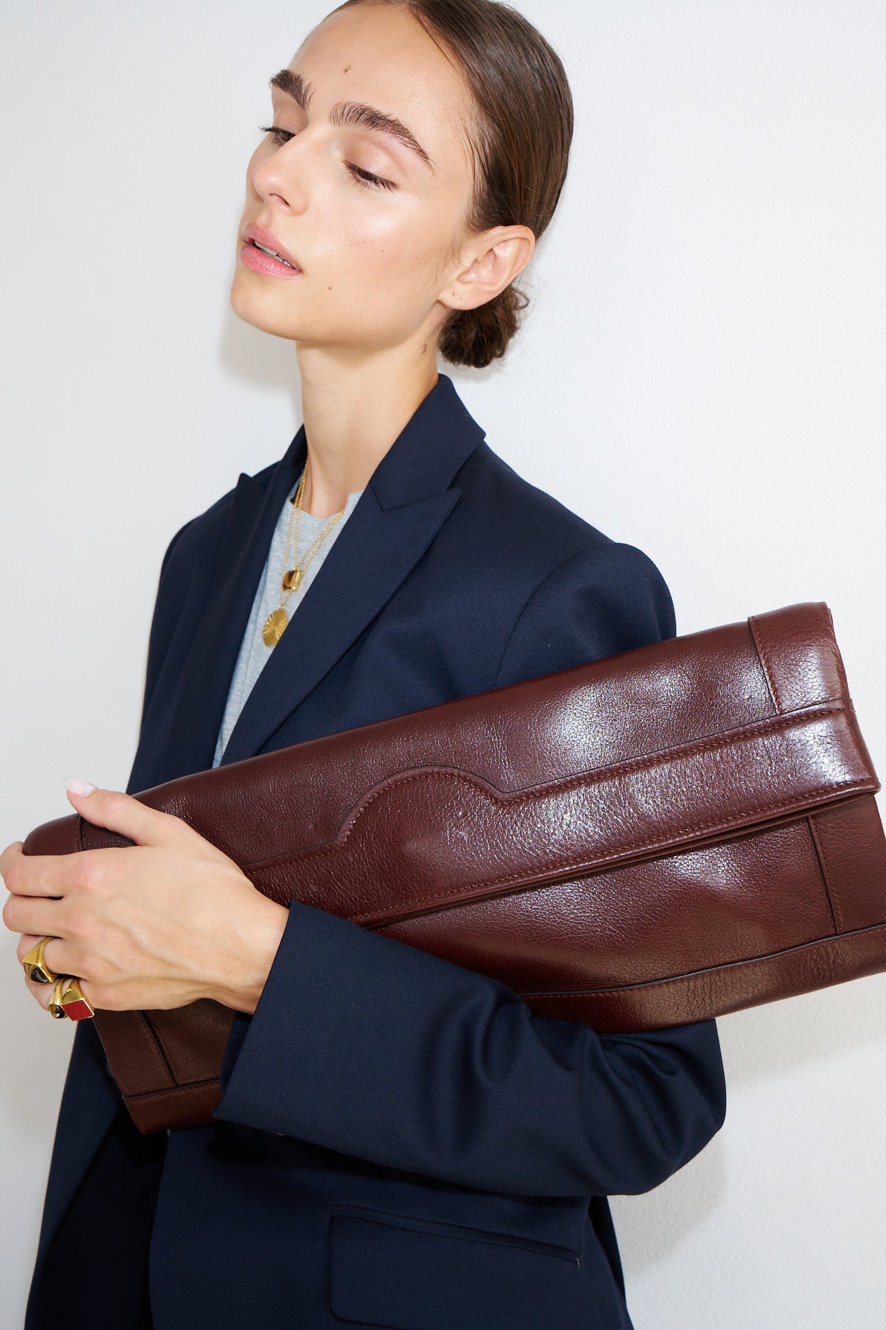 The Document Clutch in Oxblood