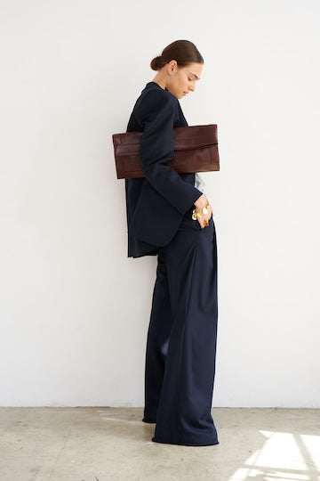 The Document Clutch in Oxblood