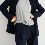 The Boxy Tee in Dark Heather