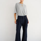 The Boxy Tee in Dark Heather