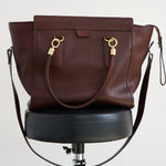 The Trap Tote in Oxblood