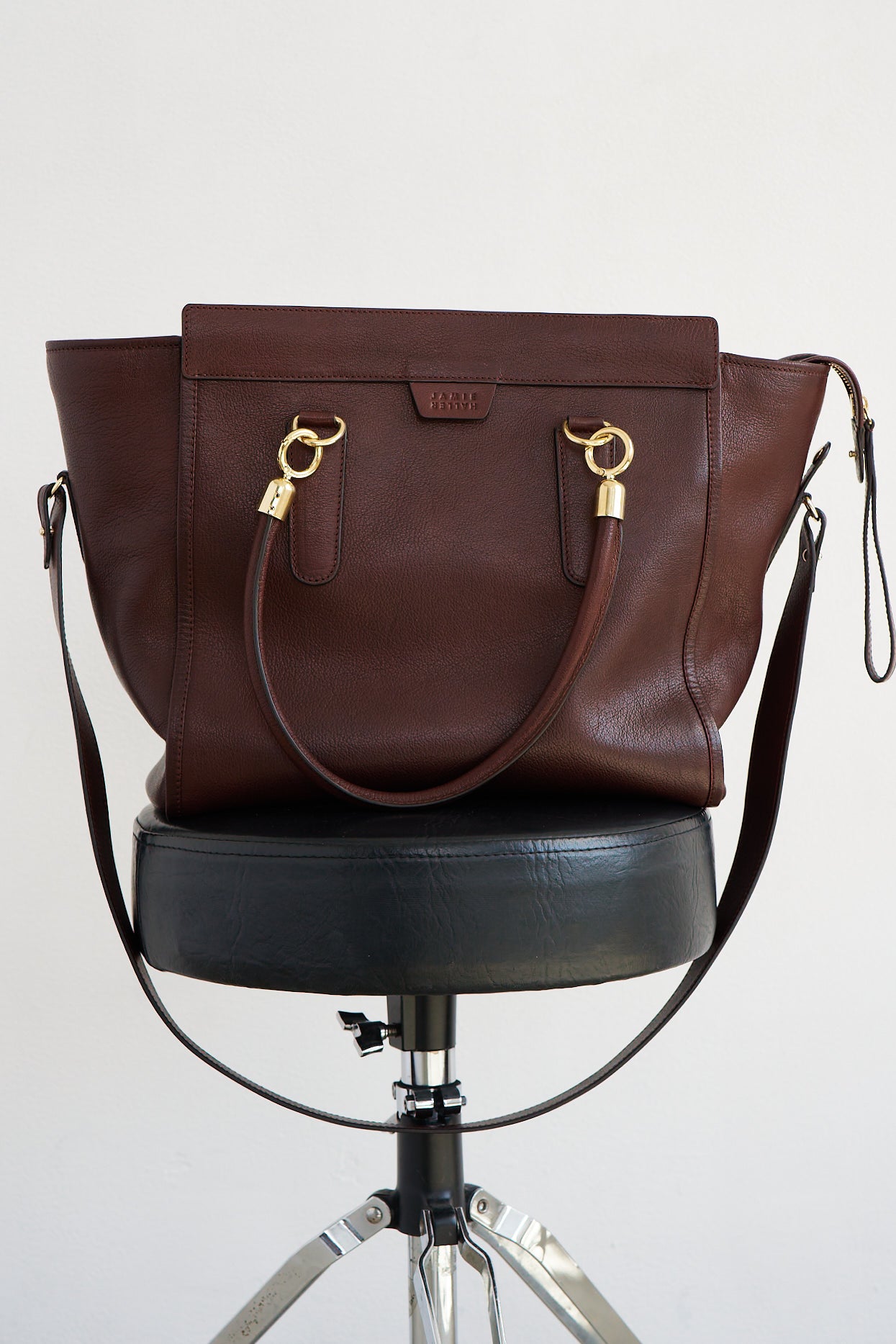 The Trap Tote in Oxblood