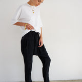 The Harem Pant Silk in Black