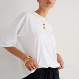 The Boxy Tee in White