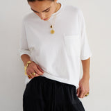 The Boxy Tee in White