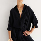 The Harem Pant Silk in Black