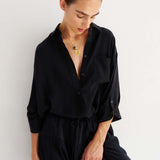 The Popover Silk in Black