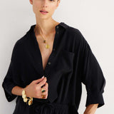 The Popover Silk in Black