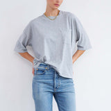 The Boxy Tee in Dark Heather