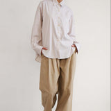 The Triple Pleat Pant in Tan