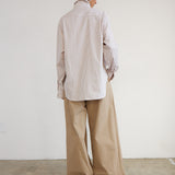 The Triple Pleat Pant in Tan