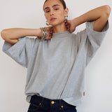 The Pitch Tee in Heather Grey