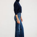 The Crease Jean in Distressed Dark