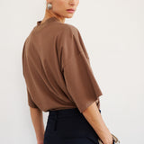 The Pitch Tee in Taupe