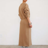 The Sweatshirt Skirt in Camel