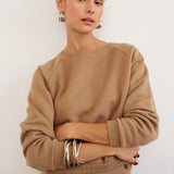 The Sweatshirt Skirt in Camel