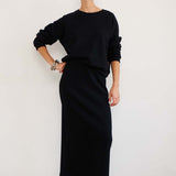 The Sweatshirt Skirt in Black