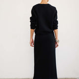 The Sweatshirt Skirt in Black