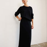 The Sweatshirt Skirt in Black