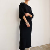 The Sweatshirt Skirt in Black