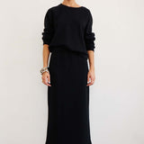 The Sweatshirt Skirt in Black