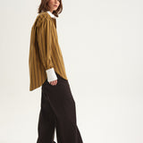 The Crosby Shirt in Goldenrod Stripe