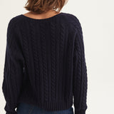 The Cable V Fave in Navy