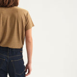 The Chameleon Tee in Gold Lame