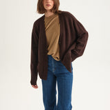 The Welt Pocket Cashmere Cardigan in Mud