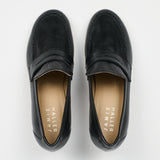 The Heeled Penny Loafer in Black