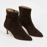 The Seamed Stiletto Boot in Deep Espresso