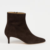 The Seamed Stiletto Boot in Deep Espresso