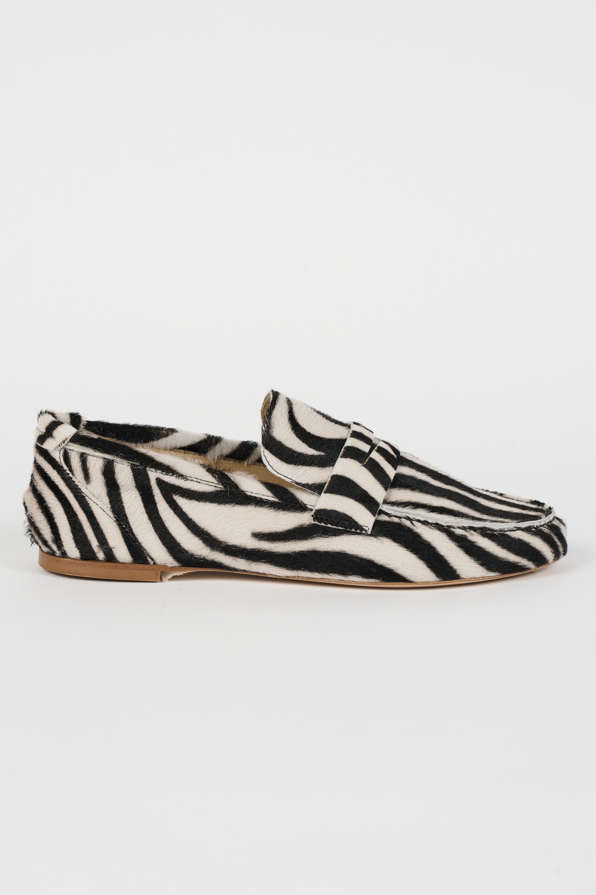 The Penny Loafer in Ponyhair Zebra