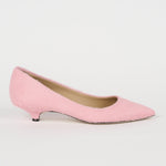 The Kitty Point Heel in Ponyhair Pink