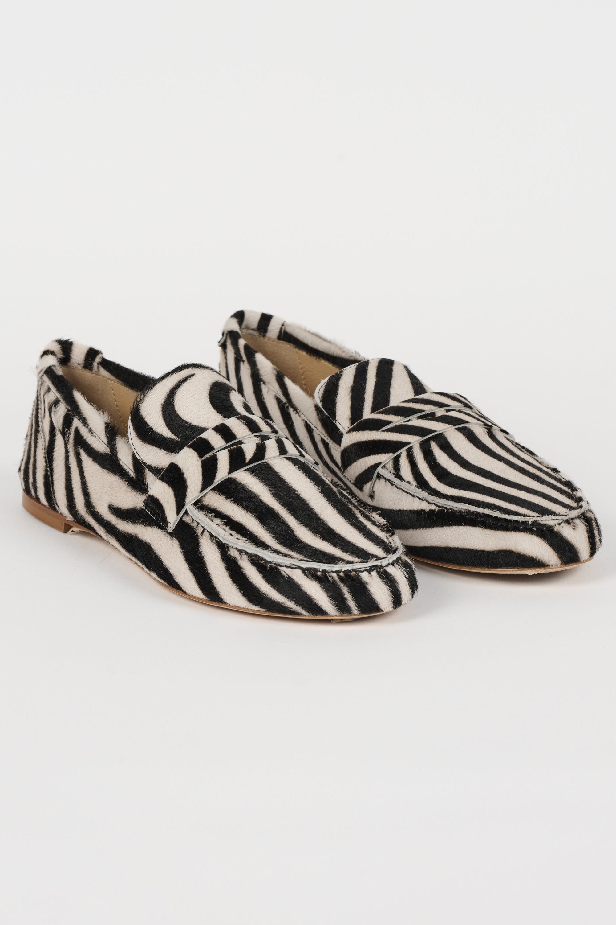 The Penny Loafer in Ponyhair Zebra